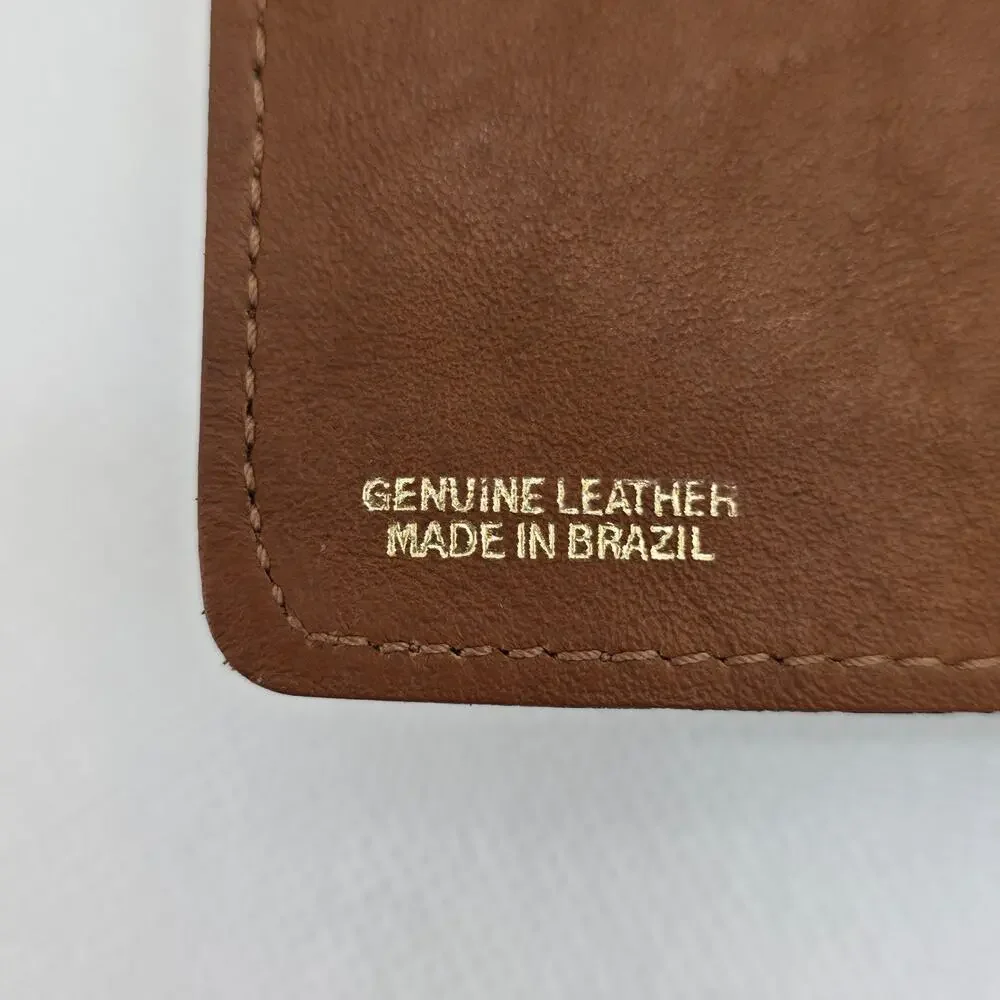 VTG 1988 Marlboro Saddleman's Wallet Leather Bifold Brown New Old Stock Brazil
